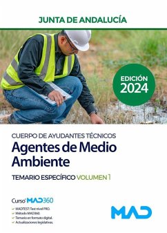 Cover Cuerpo de Ayudantes Técnicos Especialidad Agentes de Medio Ambiente. Temario Específico volumen 1. Junta de Andalucía