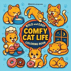 Cover Bold & Easy Comfy Cat Life Coloring Book