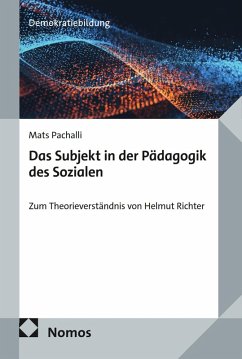 Cover Das Subjekt in der Pädagogik des Sozialen (eBook, PDF)