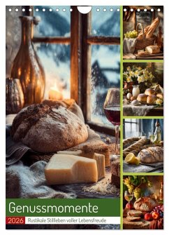 Genussmomente (Wandkalender 2026 DIN A4 hoch), CALVENDO Monatskalender