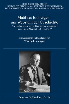 Cover Matthias Erzberger - am Webstuhl der Geschichte
