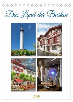 Das Land der Basken (Tischkalender 2026 DIN A5 hoch), CALVENDO Monatskalender - Calvendo;Schmidt, Bodo