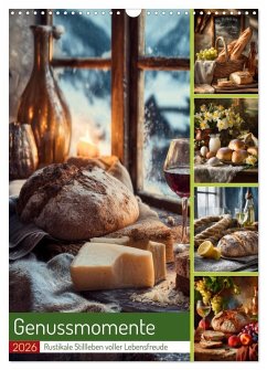 Cover Genussmomente (Wandkalender 2026 DIN A3 hoch), CALVENDO Monatskalender