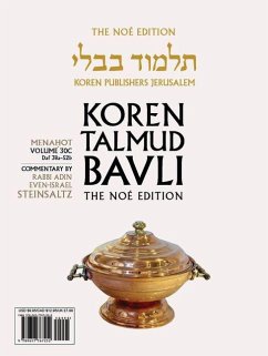 Cover Koren Talmud Bavli V30c: Menahot, Daf 38a Through Daf 52b, Noé Color Pb, H/E