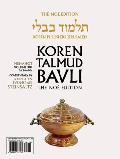 Cover Koren Talmud Bavli V30f: Menahot, Daf 94a Through Daf 110a, Noé Color Pb, H/E