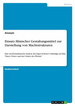 Cover Einsatz filmischer Gestaltungsmittel zur Darstellung von Machtstrukturen