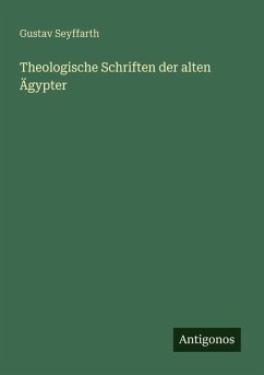 Cover Theologische Schriften der alten Ägypter
