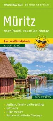 Cover Müritz, Rad- und Wanderkarte 1:50.000, Publicpress