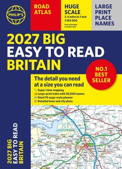 Cover 2027 Philip's Big Easy to Read Britain Road Atlas (A3 Paperback)