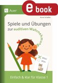 Spiele und Übungen zur auditiven Wahrnehmung (eBook, PDF)