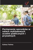 Porównanie warunków w salach wyk¿adowych uczelni publicznych i prywatnych Porównanie warunków w salach wyk¿adowych uczelni publicznych i prywatnych