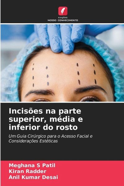 Incisões na parte superior, média e inferior do rosto Incisões na parte superior, média e inferior do rosto