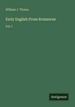 Cover Early English Prose Romances