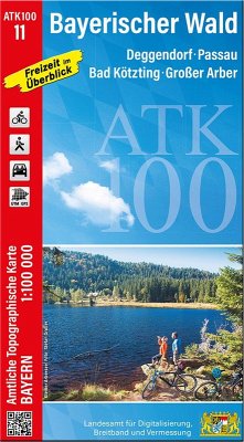 Cover ATK100-11 Bayerischer Wald (Amtliche Topographische Karte 1:100000)