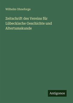 Cover Zeitschrift des Vereins für Lübeckische Geschichte und Altertumskunde