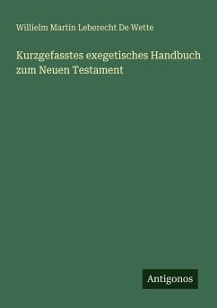 Cover Kurzgefasstes exegetisches Handbuch zum Neuen Testament