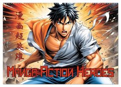 Cover Manga Action Heroes (Wandkalender 2026 DIN A2 quer), CALVENDO Monatskalender