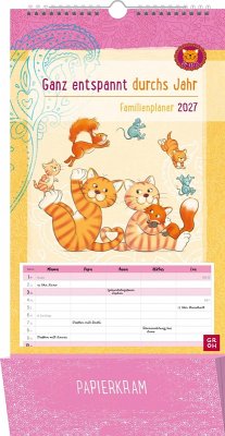 Cover Om-Katze Familienplaner 2027: Ganz entspannt durchs Jahr