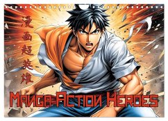 Cover Manga Action Heroes (Wandkalender 2026 DIN A4 quer), CALVENDO Monatskalender
