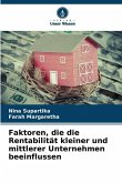 Faktoren, die die Rentabilität kleiner und mittlerer Unternehmen beeinflussen