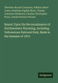 Report Upon the Reconnaissance of Northwestern Wyoming, Including Yellowstone National Park, Made in the Summer of 1873