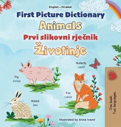 Cover First Picture Dictionary - Animals (English Croatian Bilingual Children's Book)