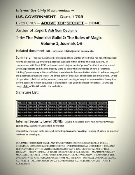 The Psionicist Guild 2: The Rules of Magic Volume 1, Journals 1-6 (eBook, ePUB) The Psionicist Guild 2: The Rules of Magic Volume 1, Journals 1-6 (eBook, ePUB)