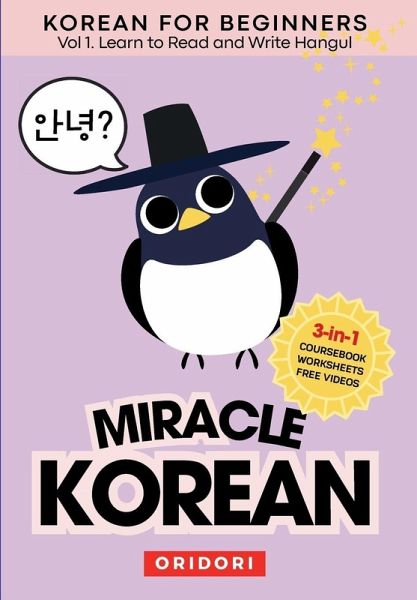 Miracle Korean 1. Learn to Read and Write Hangul for Beginners
