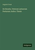 De Horatio, Veterum Latinorum Poetarum Judice. Thesis