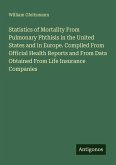 Statistics of Mortality From Pulmonary Phthisis in the United States and in Europe. Compiled From Official Health Reports and From Data Obtained From Life Insurance Companies Statistics of Mortality From Pulmonary Phthisis in the United States and in Europe. Compiled From Official Health Reports and From Data Obtained From Life Insurance Companies