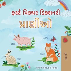 Cover First Picture Dictionary - Animals (Gujarati Children's Book)