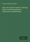 Soest, die Stadt der Engern: Ursprung, Blüthe und Niedergang eines altdeutschen Gemeinwesens