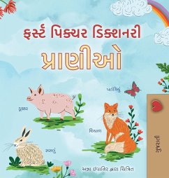 Cover First Picture Dictionary - Animals (Gujarati Children's Book)