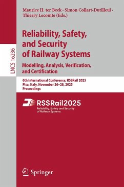 Cover Reliability, Safety, and Security of Railway Systems. Modelling, Analysis, Verification, and Certification (eBook, PDF)