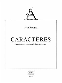 Cover BATIGNE CARACTERES 4 TIMBALES MELODIQUES ET PIANO (COLL ALSACE PERCU)
