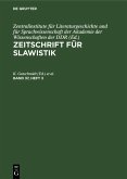 Zeitschrift für Slawistik. Band 37, Heft 3 (eBook, PDF)