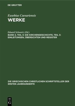 Cover Die Kirchengeschichte, Teil 3: Einleitungen, Übersichten und Register (eBook, PDF)