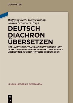 Cover Deutsch diachron übersetzen (eBook, ePUB)