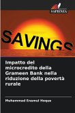 Impatto del microcredito della Grameen Bank nella riduzione della povertà rurale Impatto del microcredito della Grameen Bank nella riduzione della povertà rurale