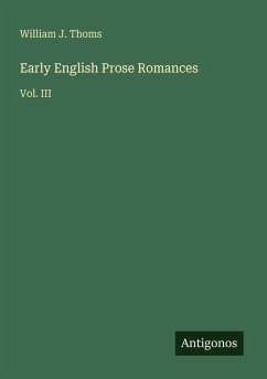 Cover Early English Prose Romances