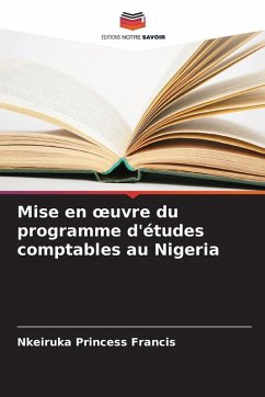 Cover Mise en ¿uvre du programme d'études comptables au Nigeria
