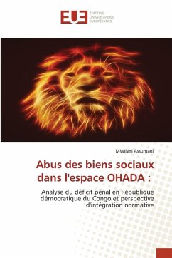 Cover Abus des biens sociaux dans l'espace OHADA :
