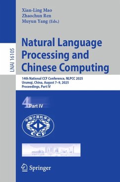 Natural Language Processing and Chinese Computing (eBook, PDF)