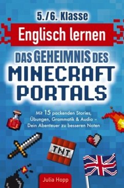 Cover Englisch lernen 5./6. Klasse - Das Geheimnis des Minecraft-Portals: Verbessere dein Englisch Block für Block