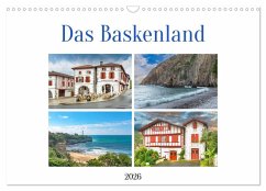 Das Baskenland (Wandkalender 2026 DIN A3 quer), CALVENDO Monatskalender