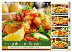 Die goldene Kruste. Panierter Genuss und knuspriges Glück (Tischkalender 2026 DIN A5 quer), CALVENDO Monatskalender