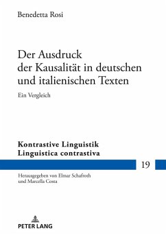 Cover Der Ausdruck der Kausalität in deutschen und italienischen Texten