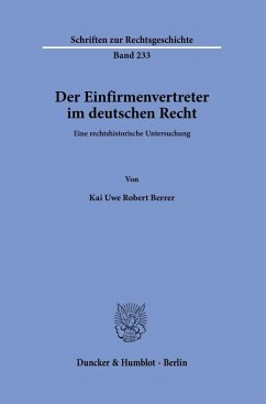 Cover Der Einfirmenvertreter im deutschen Recht