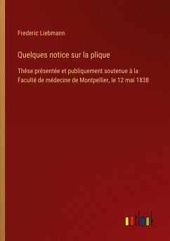 Cover Quelques notice sur la plique