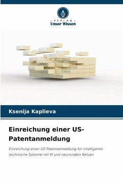 Cover Einreichung einer US-Patentanmeldung